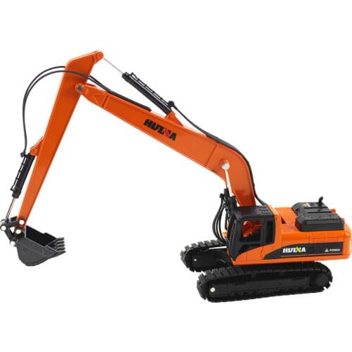 HUINA 1522 1:50 Alloy Long Arm Excavator Truck Car Metal Professional Engineering Construction Vehicle RC Model Toys For Boys