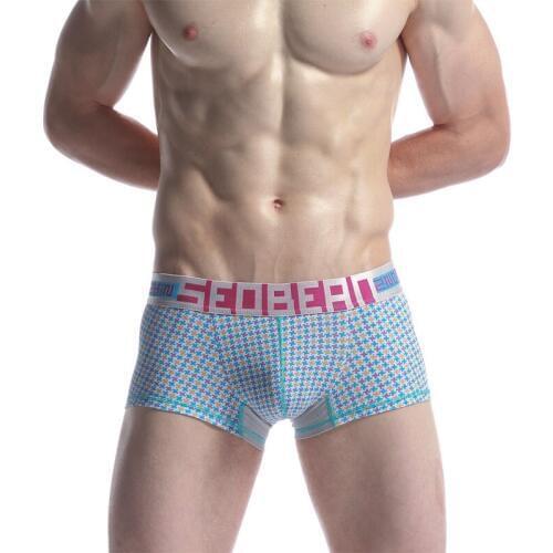 Hot!Mens sexy boxers brand seobean gay underwear wholesale boxer shorts Mens underpants made of pure cotton boxer shorts