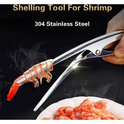 304 Stainless Steel Shelling Tool Shrimp Peeler Seafood Tools Kitchen Tool Practical Kitchen Accessories