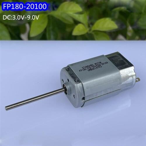 Mini FP180-20100 DC Motor DC 3V 6V 9V 14200RPM High Speed Precious Metal Brush 30mm Long Shaft Low Power Electric Toy Model