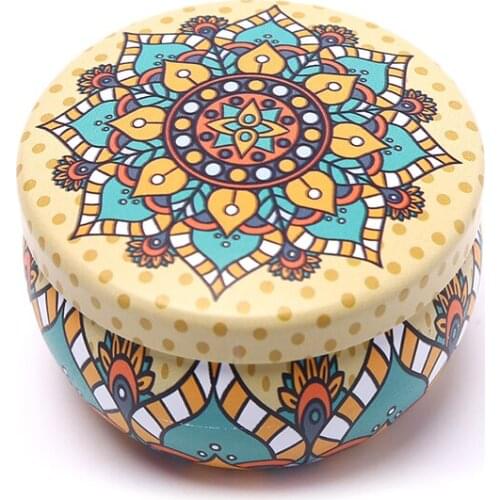 Retro Floral Tin Can Tea Storage Box Candy Gift Case