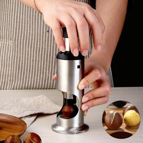 Stainless Steel Household Manual Chestnut Opener Peeler Nutcracker Sheller Peeling Chestnut Artifact Kitchen Tool Accessories