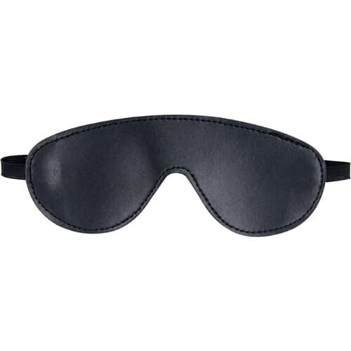 Adult Sex Games Flirting Masks BDSM Bondage Erotic Sex Toys Black PU Leather Eye Mask Shading Sleep Blindfold Sexy Decorations