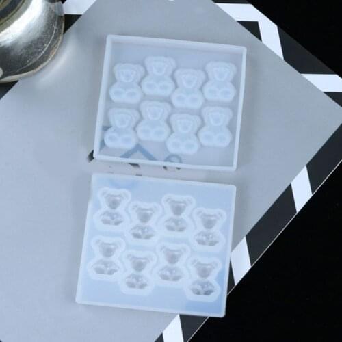 Silicone Little Bears Mold DIY Jewelry Making Pendant Aromatherapy Plaster Mould Epoxy Resin Handmade Art Crafts Tool