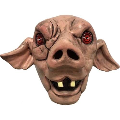 Spiral: From the Book of Saw Cosplay Mask Latex Pig Head Masks Helmet Masquerade Halloween Party Costume Props