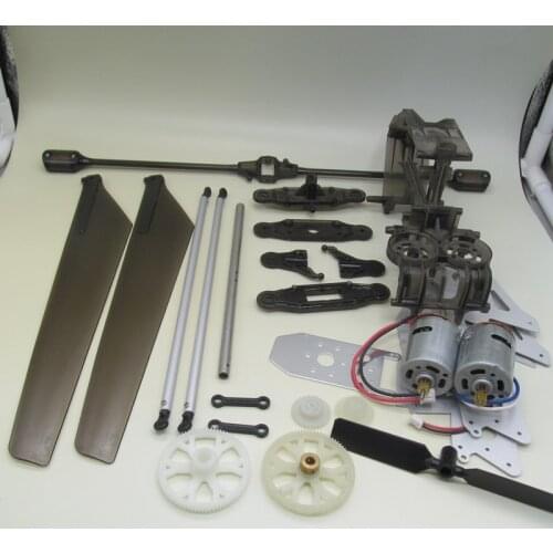 SYMA S033G S033 Metal Frame Motor A B Buckle Gear Flybar Blade Grip set R/C Spare Parts Toys Model Hobby Helicopter Accessories