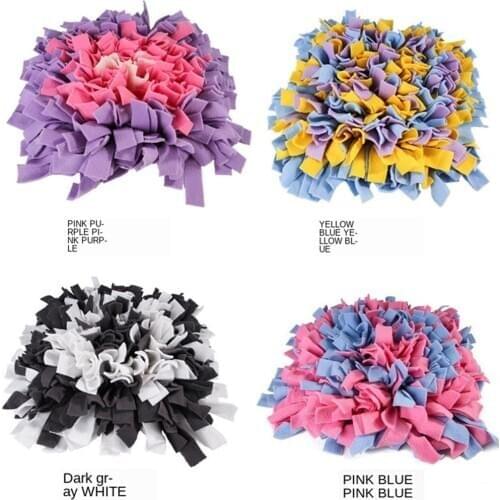 Biting Foraging Pets Dogs Toys Pet Sniffing Mats Slow Food Puzzle Training Blanket Pet Supplies for Small Medium Large Dogs