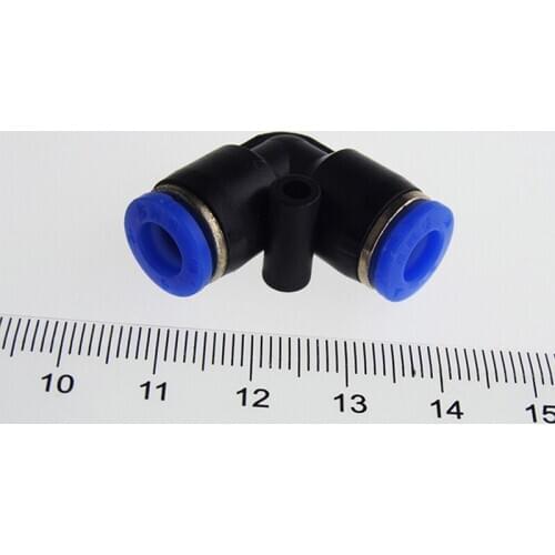 HIGH QUALITY 100Pcs PV12 Right Angle 12mm to 12mm Push In Quick Fittings Connectors