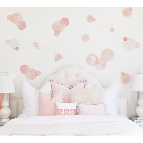 1PC Lovely Dot Circle Removable PVC Self Adhesive Kid Bedroom Nursery Wall Sticker Decal Home Decoration Stickers Posters