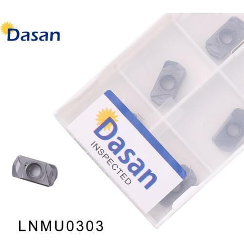 10pcs LNMU0303 Tungsten Carbide Inserts Lathe Turning lnmu Plate LDGU0303 CNC Milling Cutter Tool for EXN03R