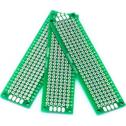 10pcs Double Side Prototype PCB diy Universal Printed Circuit Board 2x8cm