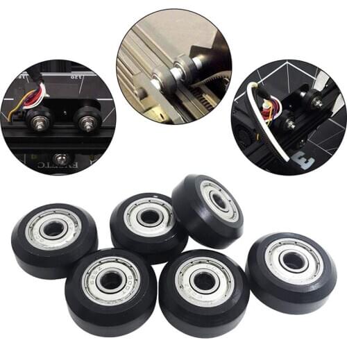 12 Pcs 625Zz Plastic Pulley Wheels with Bearings Gear for 3D Printer Compatible with CR-10 / CR-10S / CNC Router Hybrid