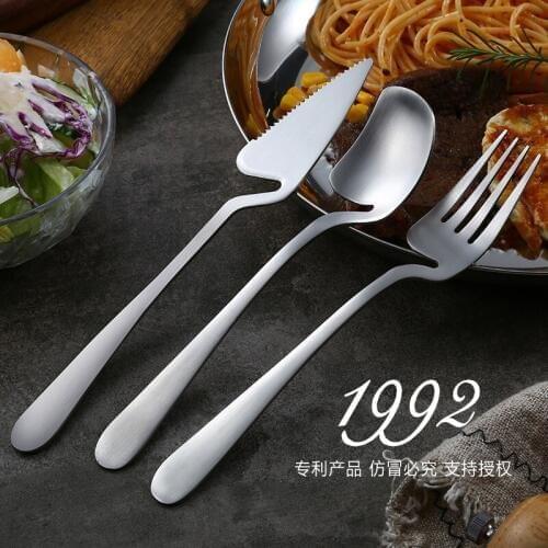 18pcs Creative Hanging Cutlery Set Stainless Steel Portable Knife Fork Spoon Western Silverware Tableware Cubiertos Set
