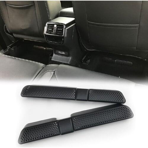 2 Pcs/Set Brand New ABS Car Air Vent Cover For SEAT Ateca 2016 2017 2018 Under Seat Air Conditioner Duct Outlet Covers
