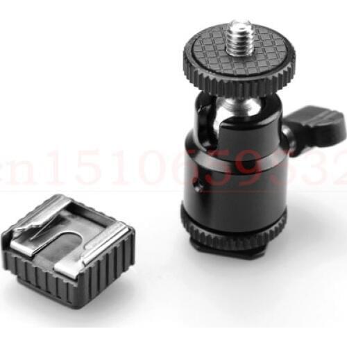 2 in 1 with SC-6 Hot Shoe Cold Shoe Base LCD Monitor Adapter with 1/4" Female Hole