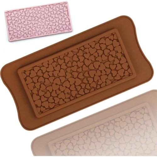 3D Heart Pattern Cake Tool Chocolate Mold DIY Ice Cube Tray Biscuit Candy Shape Silicone Cake Mold Fondant Cupcake Decoration