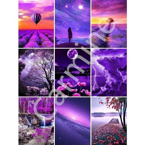 DIY 5D Diamond Painting Landscape Cross Stitch Kit Homemade Mosaic Art Embroidery Full Round&Square Drill Home Decoration Gift