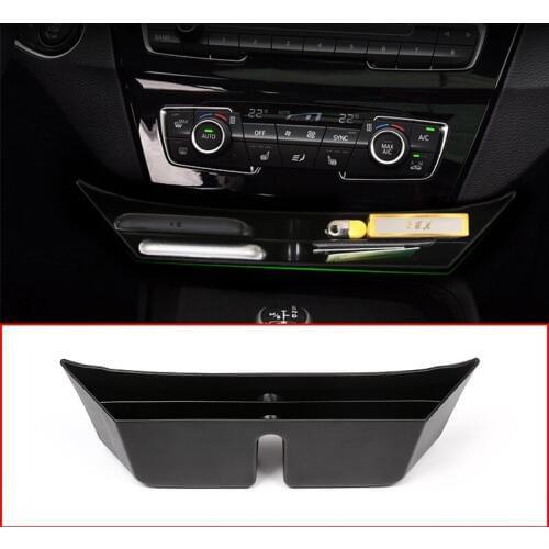 For BMW X2 F47 2018 Black Phone Car Tray Plastic Center Console Storage Box For BMW X1 F48 2016 2017 2018 Car Accessories