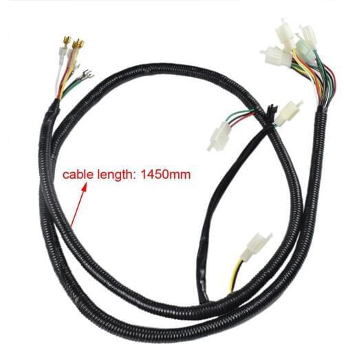 Electric wire loom wiring harness for 1800w 48V brushless gokart ATV quad bike