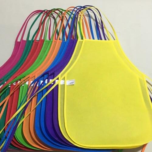 Unisex Colorful Children Aprons Waterproof Non-Woven Fabric Painting Pinafore Kids Apron For Activities Art Painting Class Craft