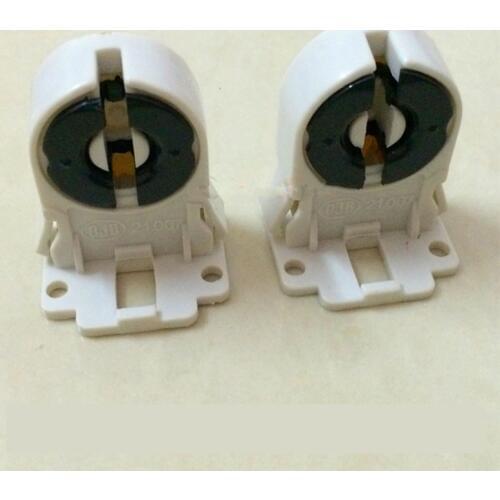 T8 fluorescent lighting socket lamp holder t5 Tube Lamp Base Socket G13 Plastic Holder suitable for T8 Bracket lamp