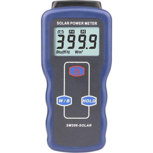 Sunlight Meter Solar Radiation Meter Handheld Sunlight Meter for Measuring High Precision Widely Applied Solar Index Tester