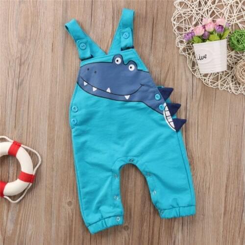 Newborn Toddler Cute Baby Boy Girl Clothes Dinosaur Costume Sleeveless Cotton Romper Pullover Jumpsuit Outfit Set Small Size
