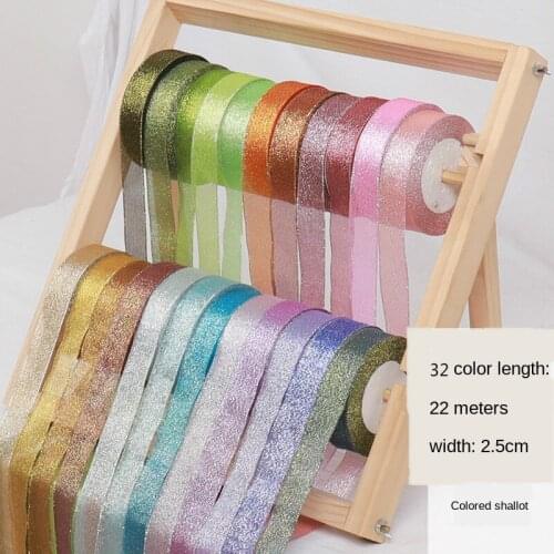 1 Roll 25 Yards Solid Color Onion Ribbon Sash Gift Bow Craft Wedding Party Supplies Event Anniversary Banquet Decoration 25mm