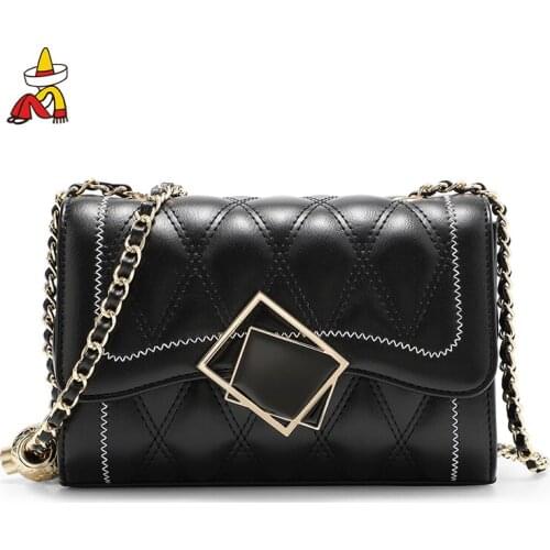 Mexican Top Designer PU Leather Crossbody Bag Ladies Handbags Female Handbags Wallets Women Messenger Bags Stitched Flap