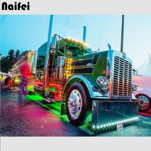 New Diamond Painting Truck Scenery 5D DIY Diamond Embroidery car Cross Stitch Full square round drill Home Decor love gift