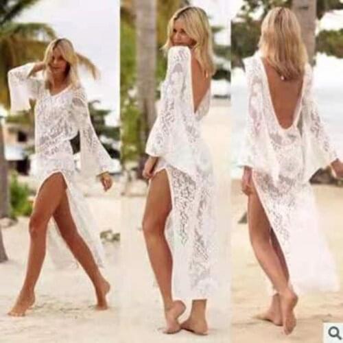 The New Seaside Dress is Sexy Lace Beach Dress Bikini Cover UP 2021 New