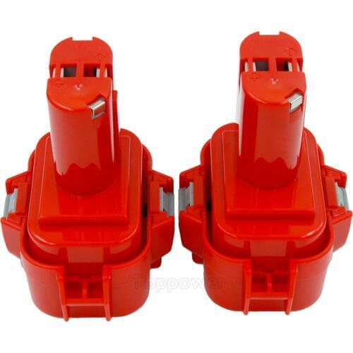 2PCS New Replacement 2000mAh 9.6V Ni-CD Rechargeable Power Tools Replacement Batteries for Makita 9134 9135 9120 PA09 192534-A