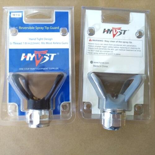 NEW HYVST High Quality Airless Nozzle Guard Universal Stainless Steel Paint Gun Flat Tip Nozzle Guard