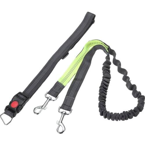 Hand Free Jogging Pet Dog Leash Waist Belt Pet Traction Rope Strap Adjustable Elastic Reflective For Pet Dogs Walking Running