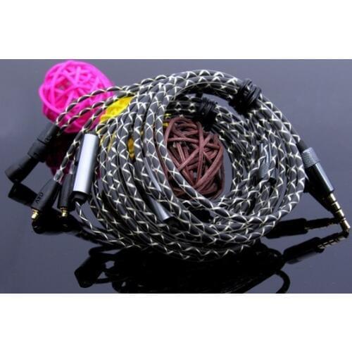 DIY earphone wire single crystal copper customize fever headphone wire MMCX pins SE215 SE535 IE80