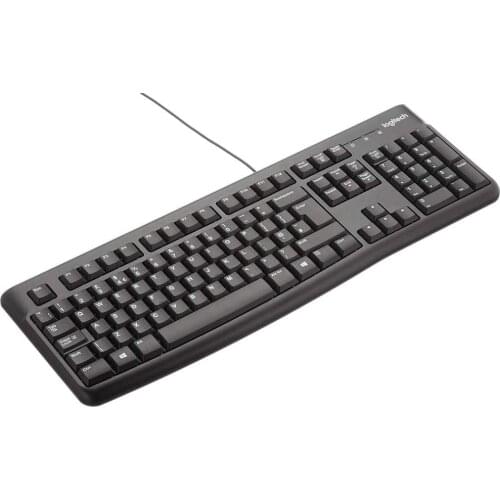 Logitech K120 Wired Keyboard for Windows, USB Plug-and-Play, Full-Size Spill Resistant Curved Space Bar PC/Laptop QWERTY Layout