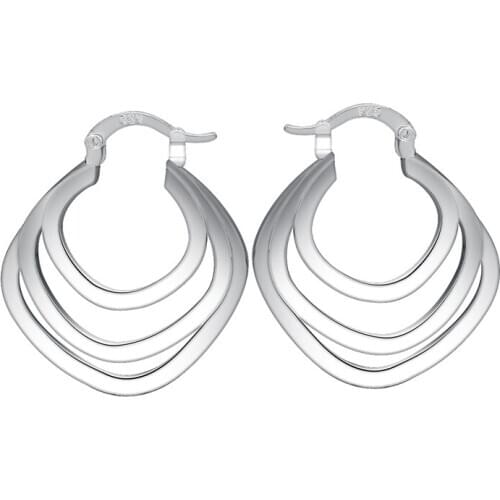 Three circle fine high quality Silver Earrings for women fashion jewelry earrings /ADRBOHRS XXVOSXOJ