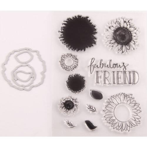 Silicone RUBBER Clear Stamps CUTTING DIES For Scrapbooking Flowers LETTERS DIY PAPER Album Cards MAKING EMBOSSING FOLDER MOLD