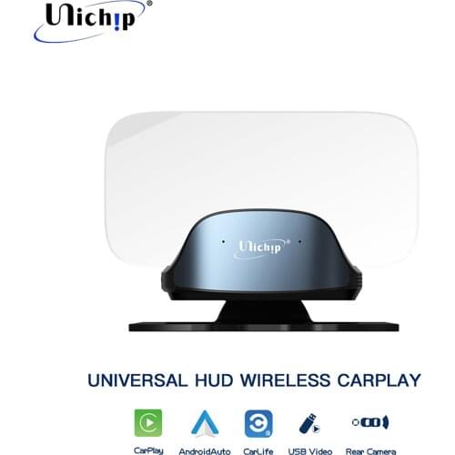 Unichip Universal HUD Head Up Display Wireless Apple CarPlay for ALL cars