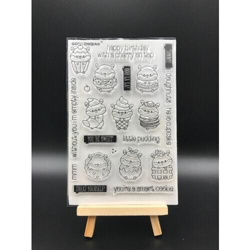 Magician Transparent Clear Silicone Stamp Seal DIY Scrapbooking photo Album Decorative A0868