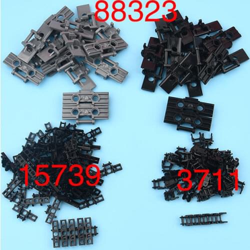 High-tech building block link 15379 57518 88323 3711 MOC Accessory Tracks Chain Construction Parts Toys