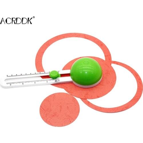 Green Color Circular Paper Cutter Cut Circle Paper Rotary Circle Cutter Craft Supplies DIY Card Making Stationery