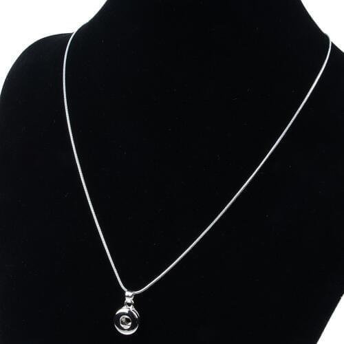 Snake Chain 12mm Pendant Snap Button Necklace Fit for 12mm snap button Necklace Jewelry