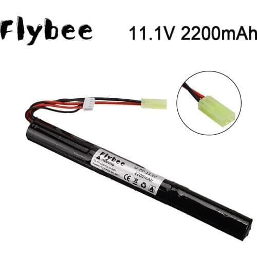 1/2/3pcs Lipo battery 11.1V 2200MAH 18650 40C AKKU Mini Airsoft Gun Battery RC model For Airsoft Gun Battery