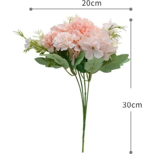 3pieces/lot simulation bouquets, colorful hydrangea, wedding materials, bouquets, various decorations, small bouquets of flowers