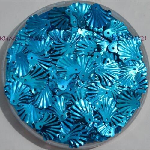 30g 900pcs/50g 1500 12mm Blue Cup Fan-Shaped Loose Sequin Paillette Crafts Sewing Women Kids Shoes,Cap,Diy Garment Accessories