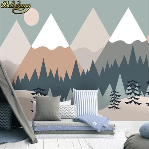 Beibehang custom 3D mural Dinosaur forest hydrogen balloon cute cartoon wallpaper for Childrens room background mural wallpaper