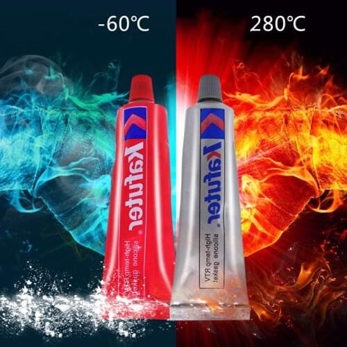 85g Silicone Sealant Adhesives & Sealers Temperature Resistance Low Waterproof Oil-proof Car Engine Service Tool Hardware E11977
