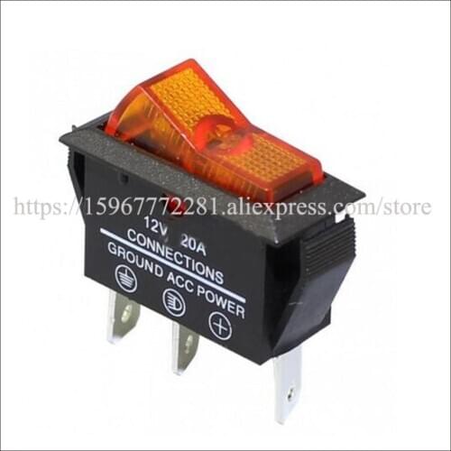 ASW-09D ON-OFF Car warped switch Boat Rocker Switch Automobile switches and accessories 20A 12VDC big cats eye Auto switch