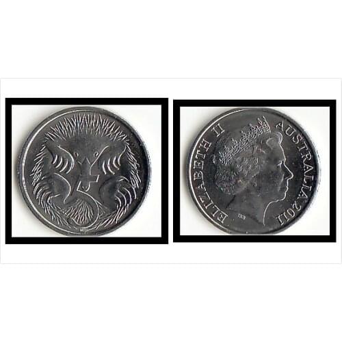 Australia 5 Cents Coins Oceania New Original Coin Collectible Edition Real Rare Unc Commemorative 2012 Edition
